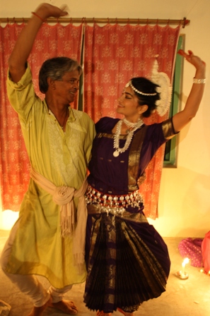 Monika Nataraj with Guru Padma